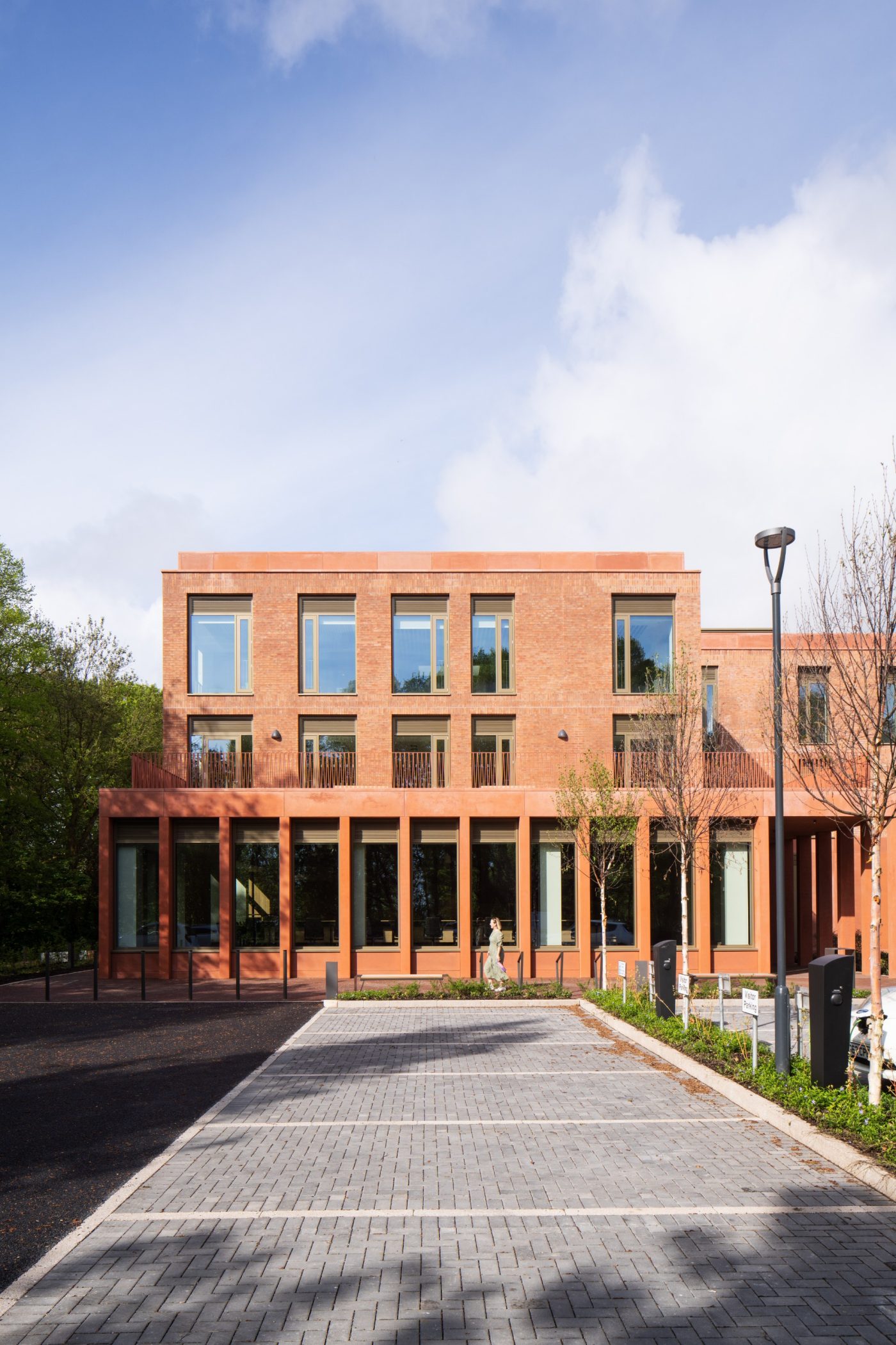 Brick building showing Wienerberger's Mellow Red Sovereign Stock brick