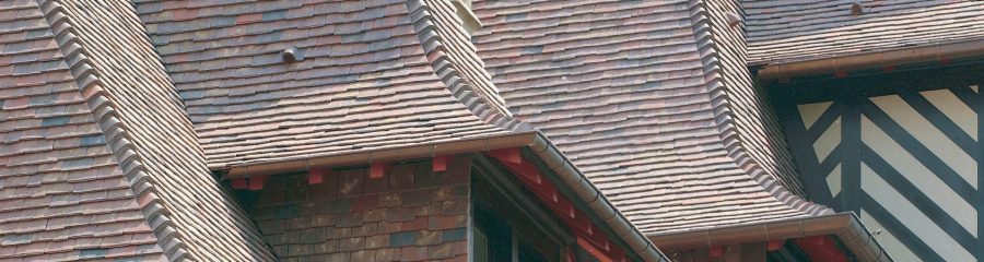 Detail of heritage roofing project