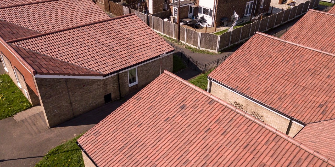 Red roof tiles at Priordale Road residential project