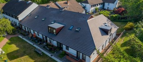 Aerial View of large detached home