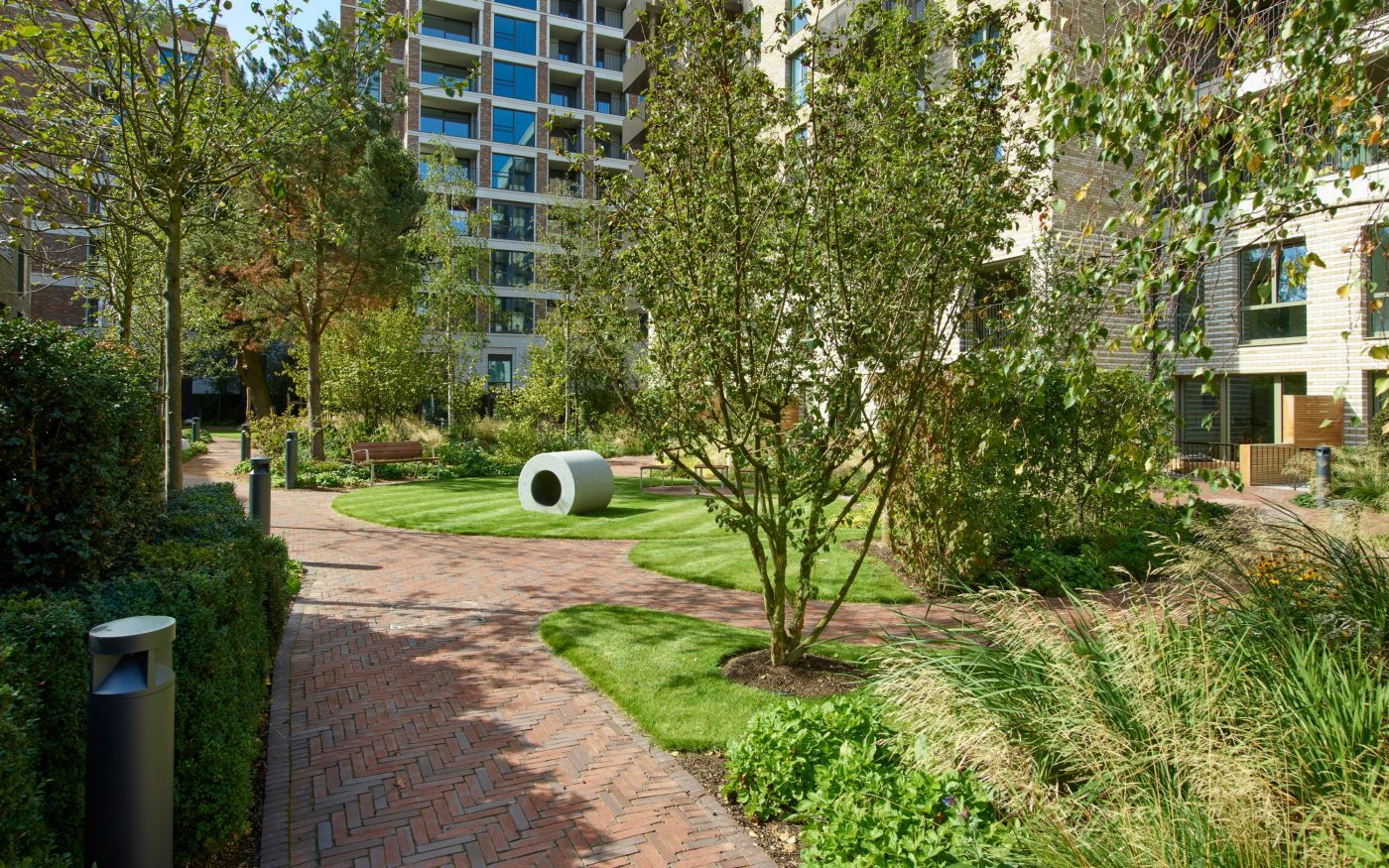Wienerberger pavers used to landscape green and natural environment in London