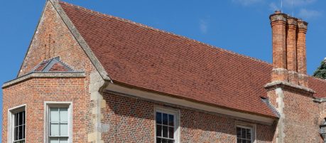 Close up image of the new Keymer Traditional Antique tile roof