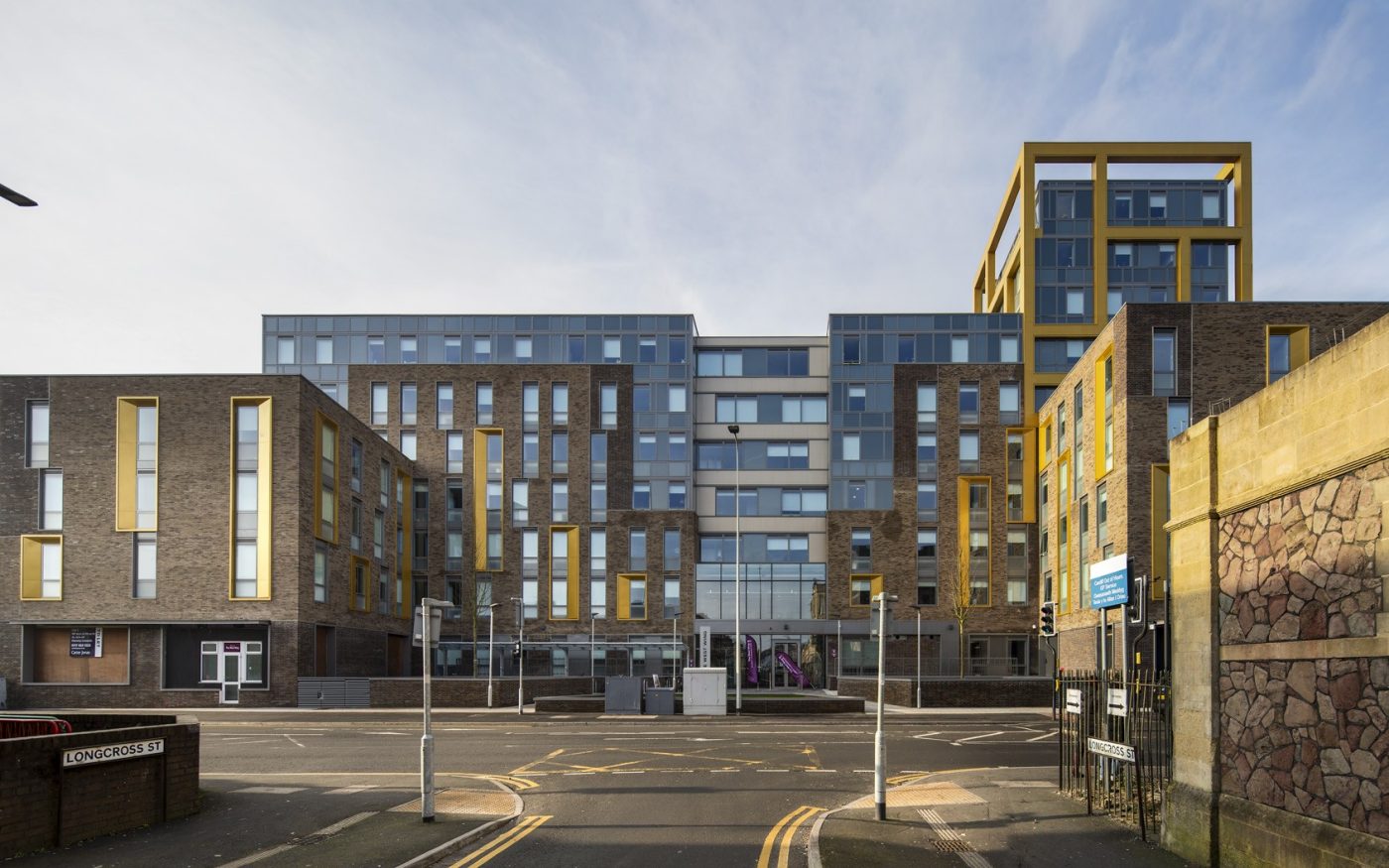 Sunlight on modern accommodation building