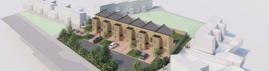 BIM design of modern terraced houses