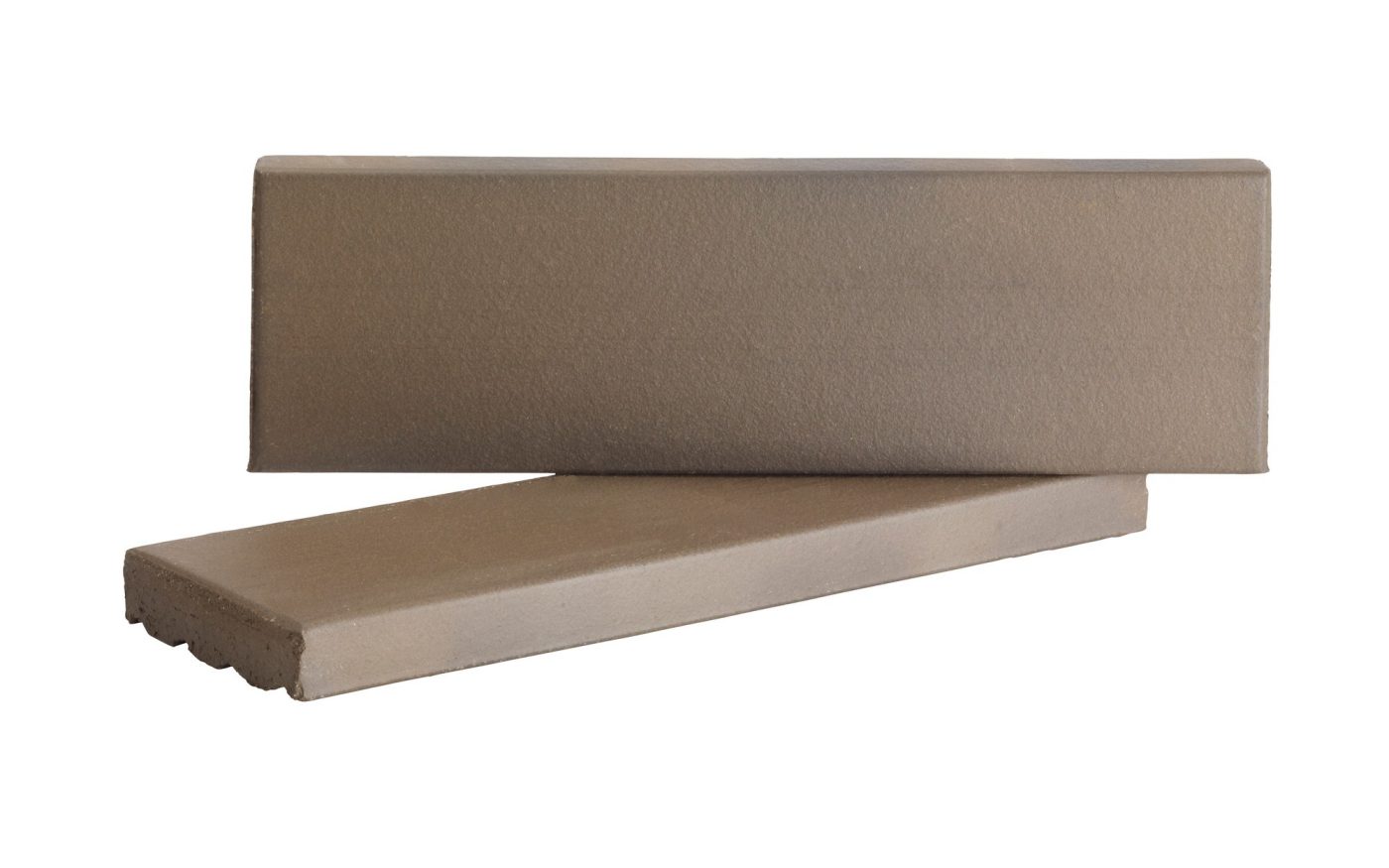 Grey brick slip cladding