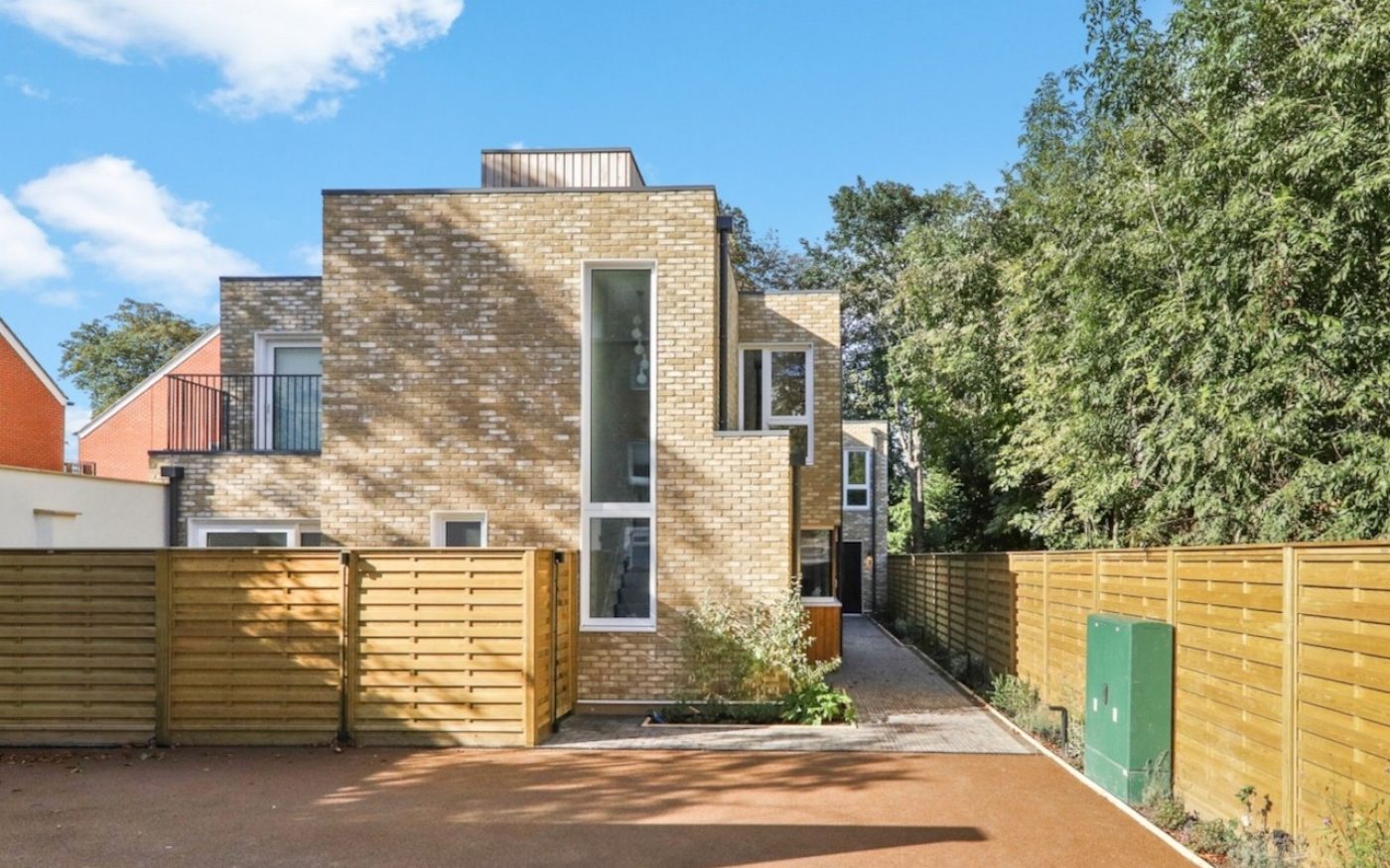 Modern house with brick slip cladding