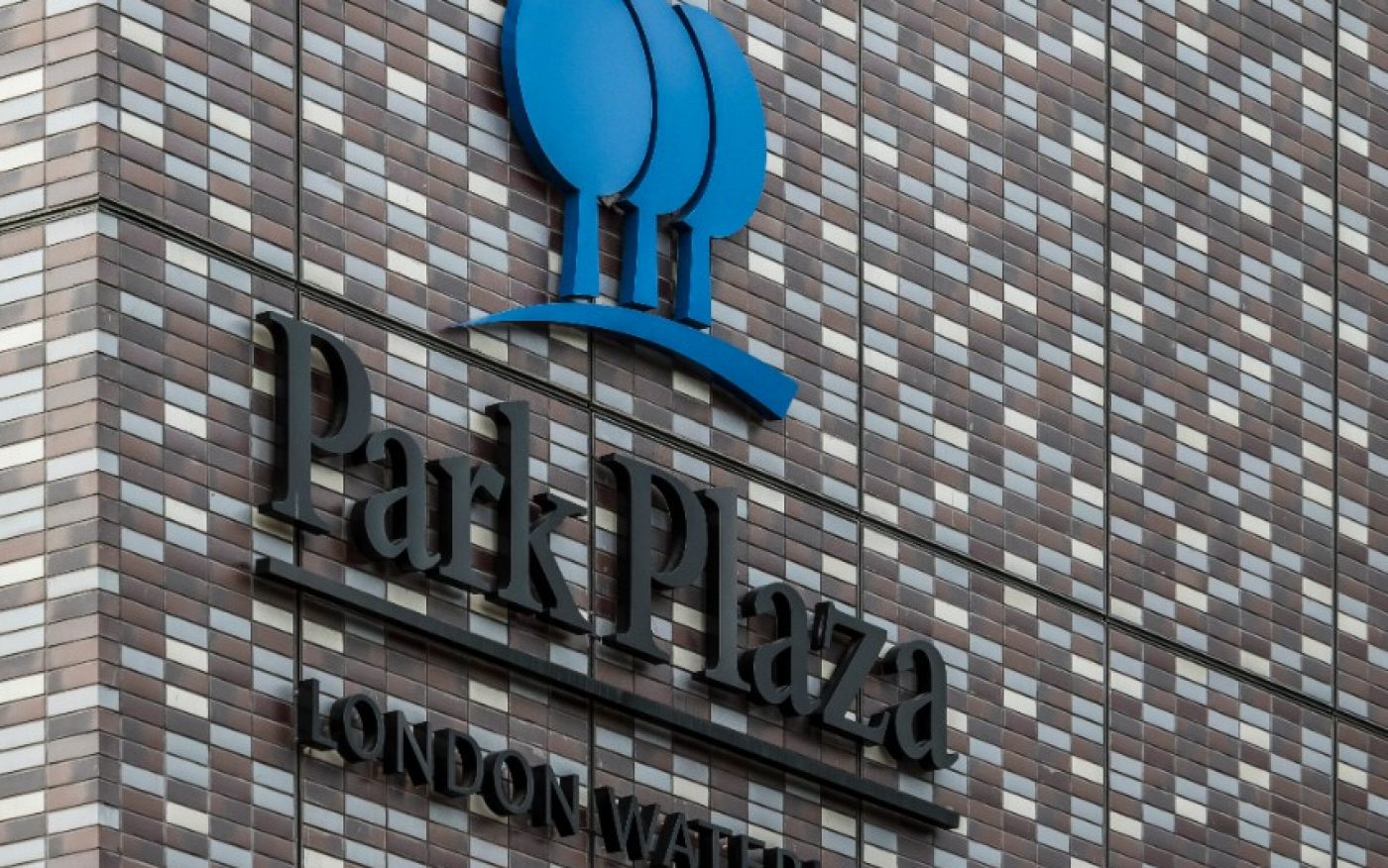 Corium brick tile cladding with Park Plaza logo