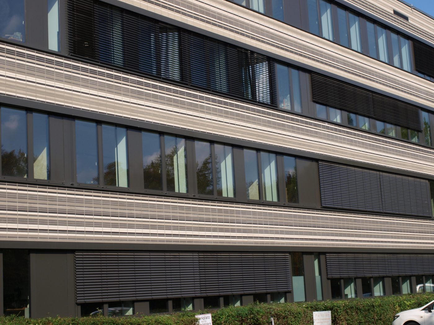 Modern building with facade