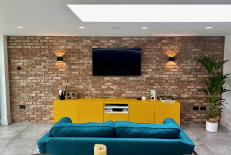 Brick slips can be used for interior design...