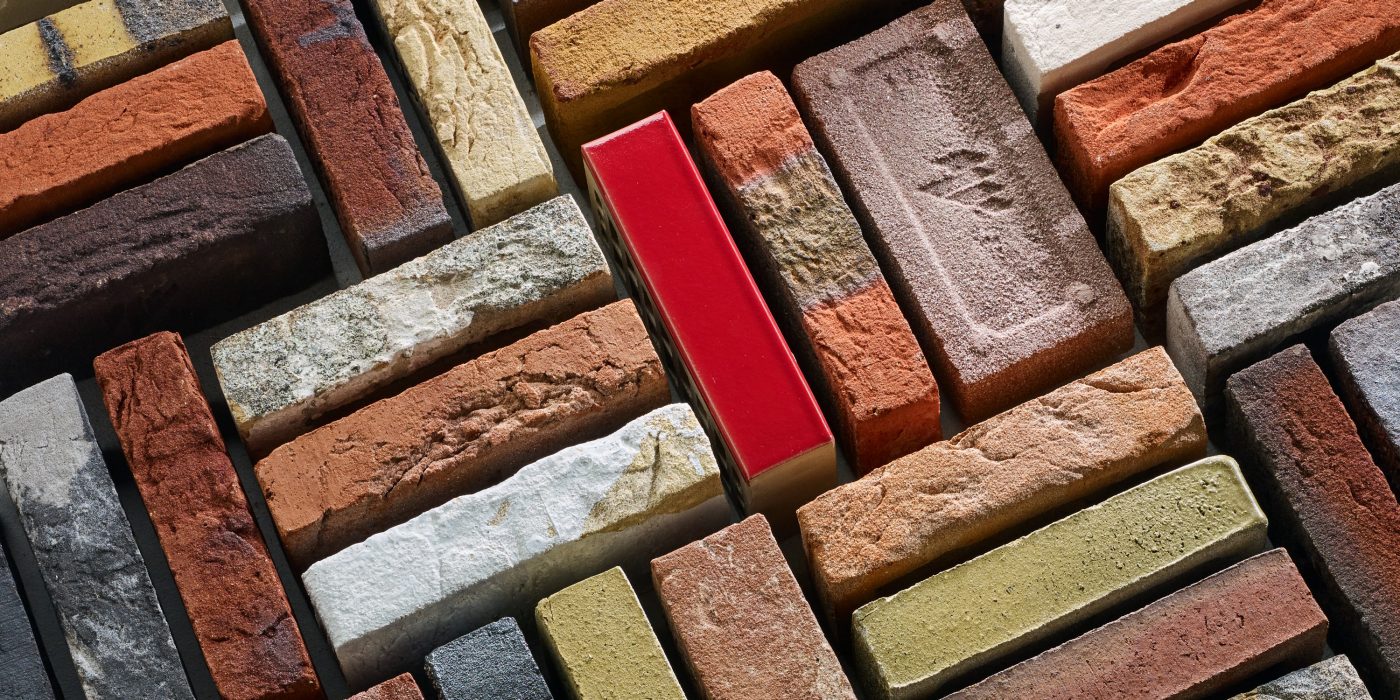 Selection of brick types