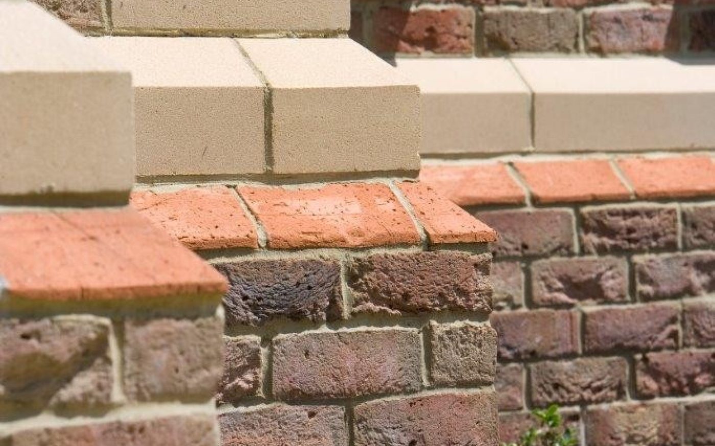 Plinth detail brickwork using specials