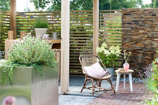 Outdoor garden paving