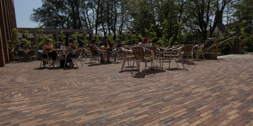 Birmingham University built in Olde Henfield Multi with Paver slips - Atlas (not tumbled) inside, Bonn, Koln & Herne outside