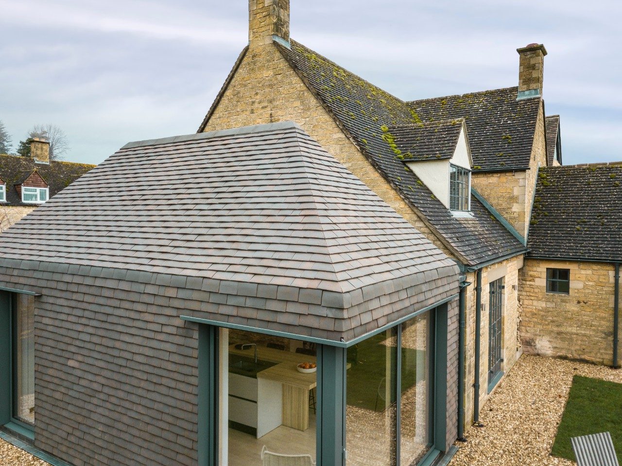 Concrete tile roof