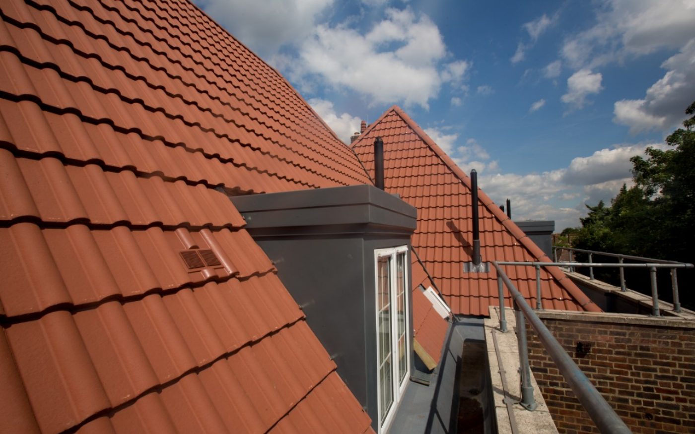 Double Roman Terracotta Red Tile