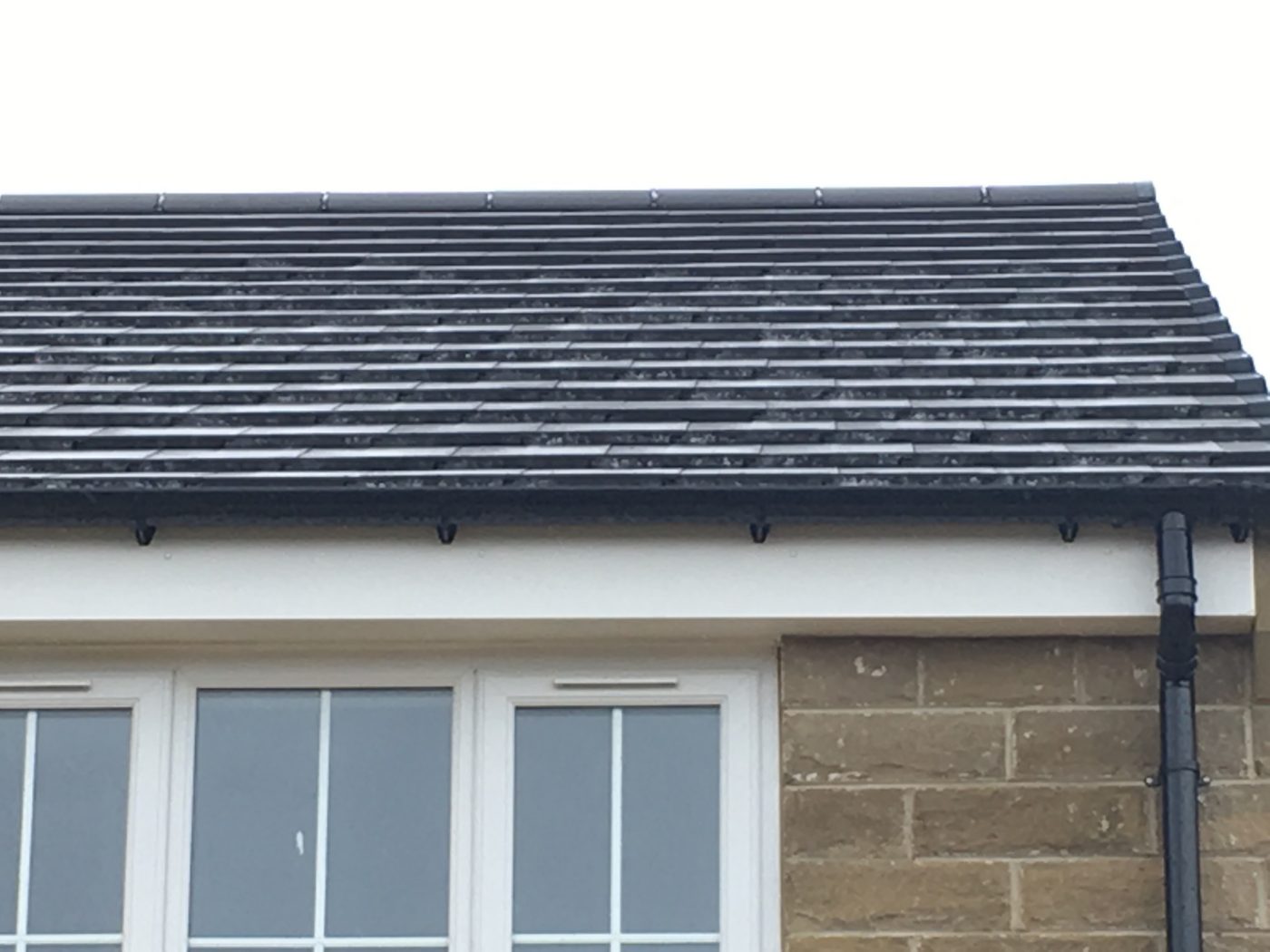 An example of roof efflorescence.