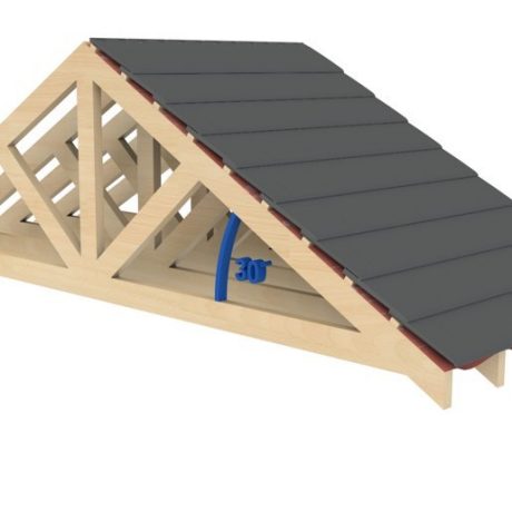 30 degrees low pitch roof steep.