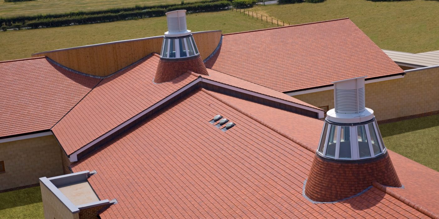 Roof of Hadlow College