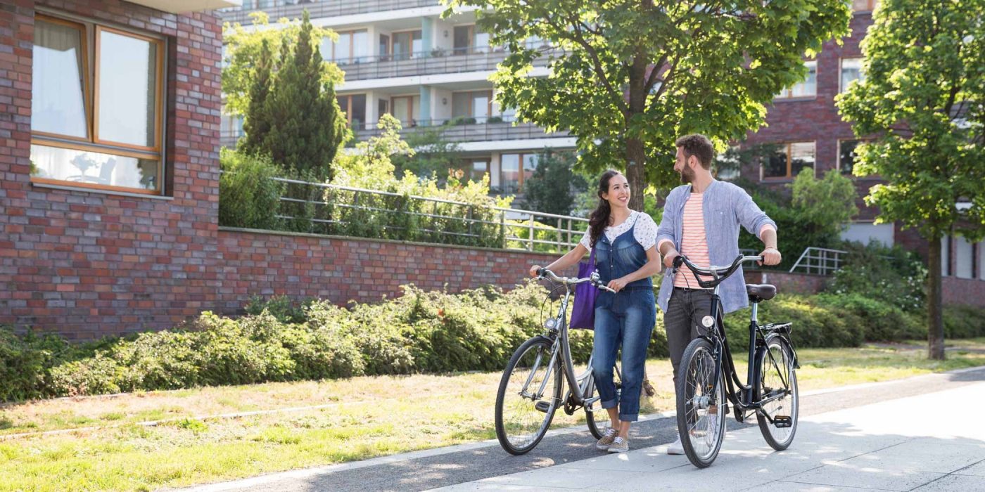 Close up of Porotherm interlocking clay block walling system