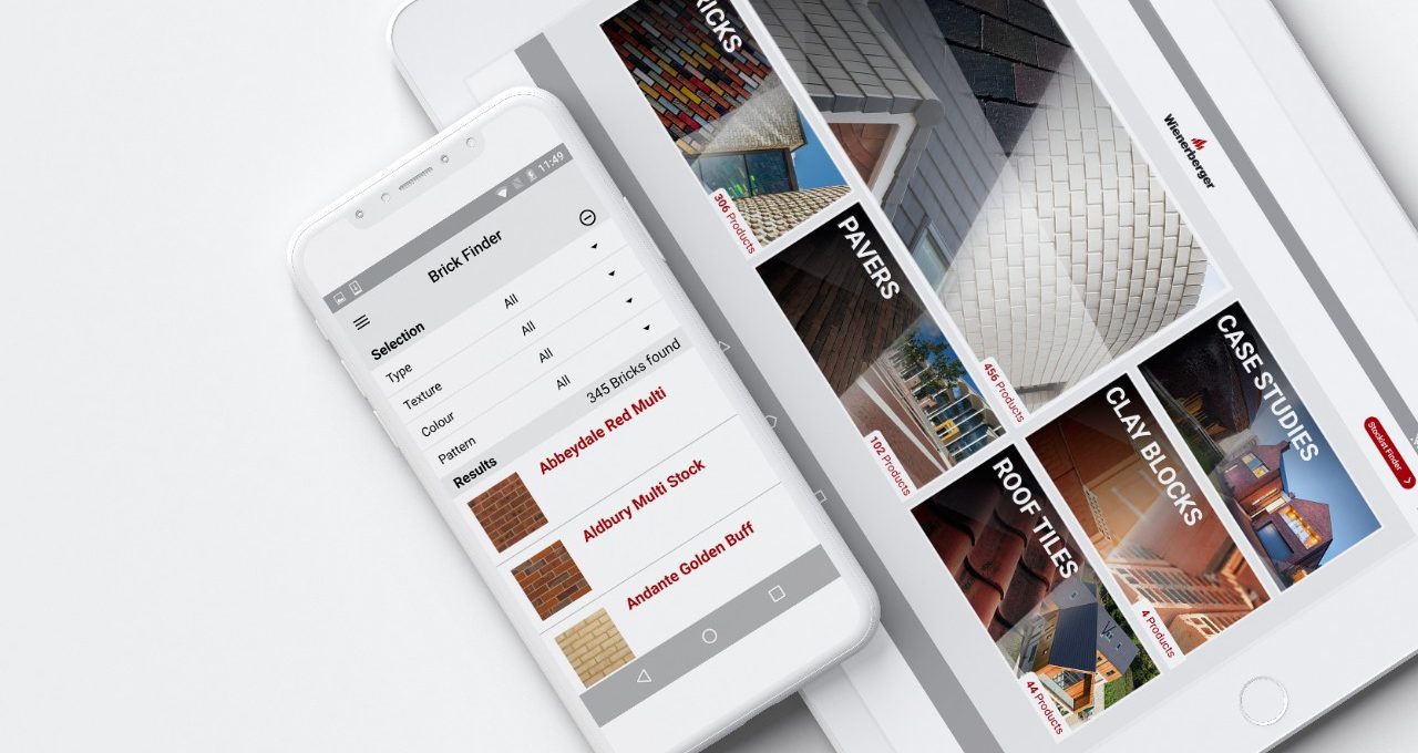 Wienerberger Mobile app on Android, iPad and iPhone