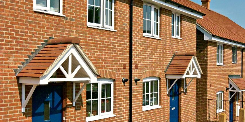 Built in Gainsborough Multi Stock brick 