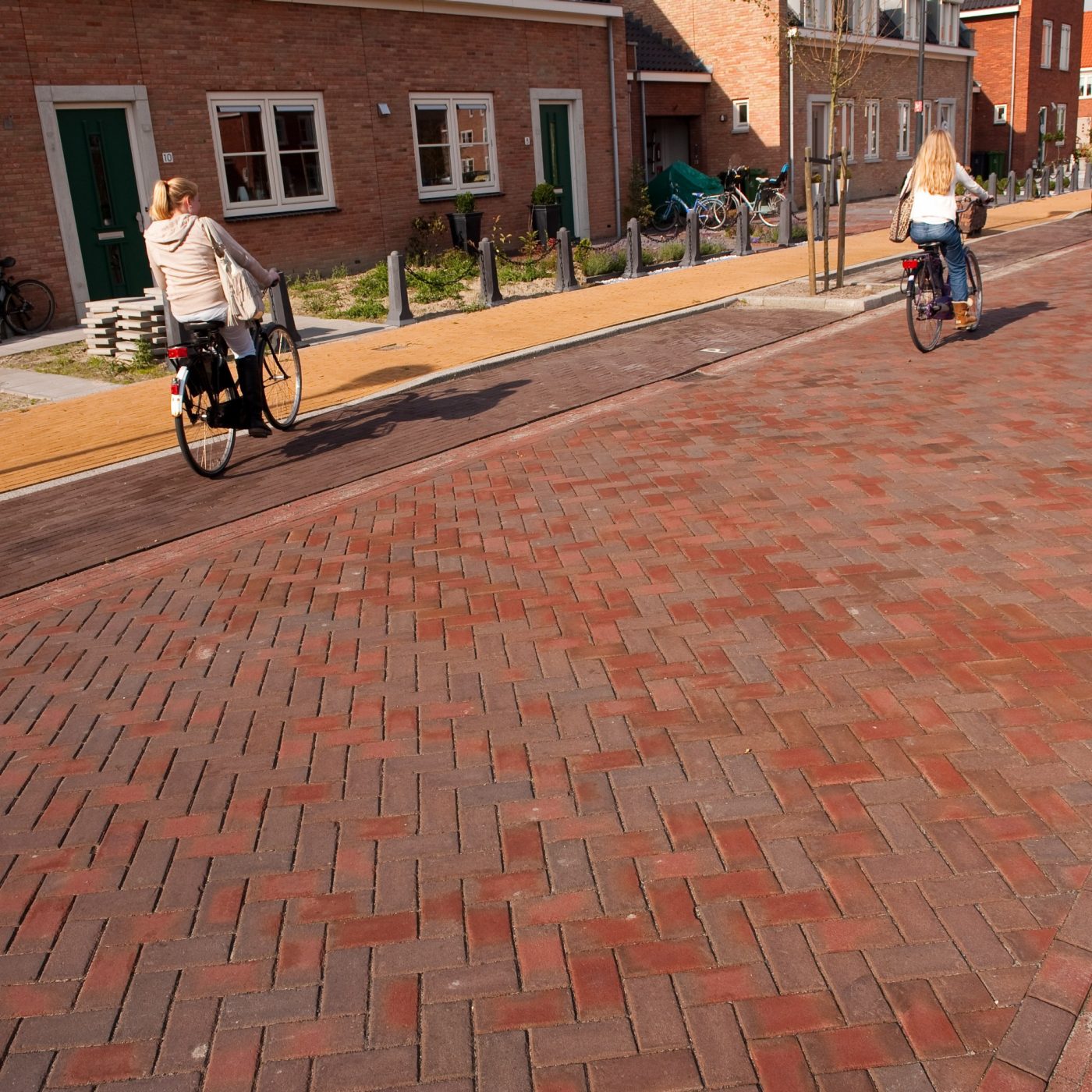 New construction street, Brielle | Pavers: Solane DF and Padova WF