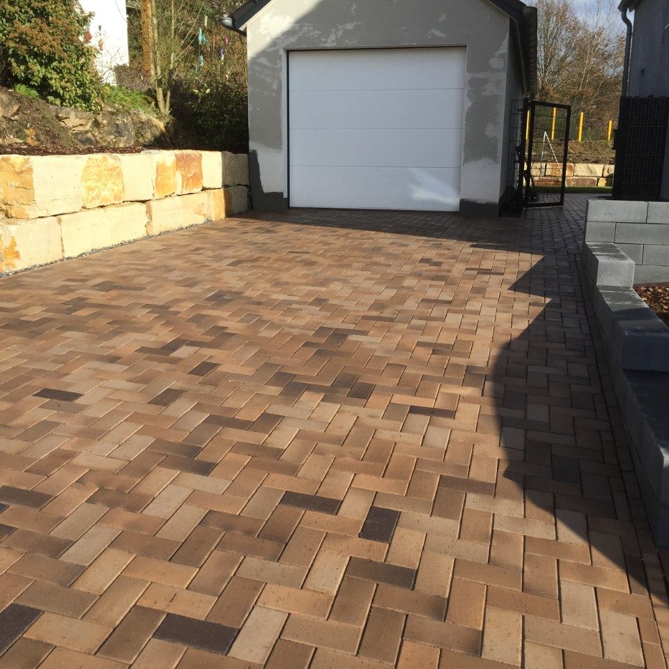 paver, penter, paving stone, stralsund, herringbone bandage, garage